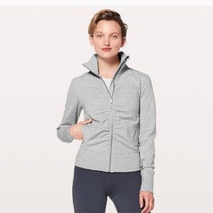 Hard to find Lululemon Gather Up Jacket in a beautiful neutral gray. Size 10.